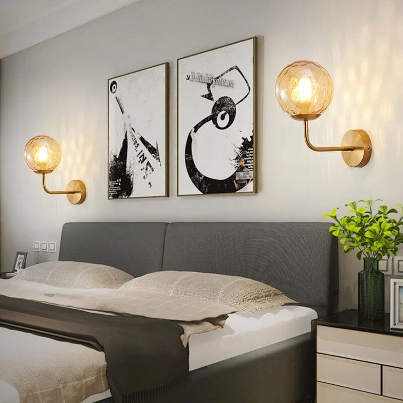 Lumanova Wall Lamp Iron Frame With Warm Glow And Elegant Finish