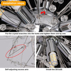 Lámpara colgante de cristal Diente de León Luminary de Lumenara