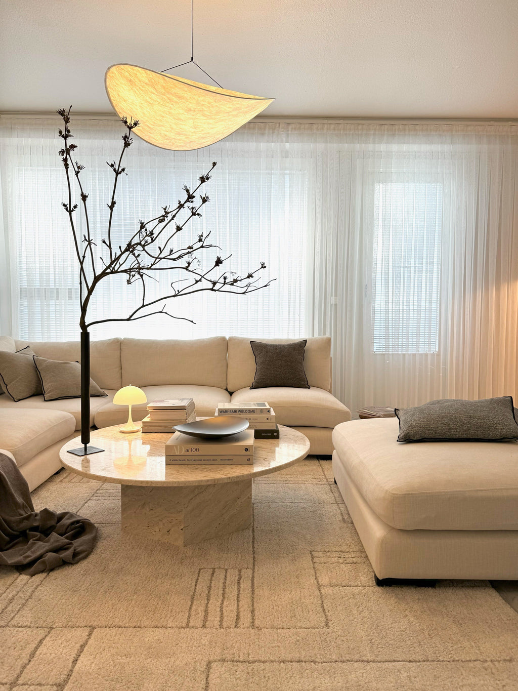 נברשת עלי משי LED של אסטליום עם זוהר נורדי | מנורת צ'יפס תפוח אדמה