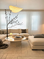 נברשת עלי משי LED של אסטליום עם זוהר נורדי | מנורת צ'יפס תפוח אדמה