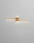 Lumanook Minimalist Led Wall Light With Wood Grain Finish