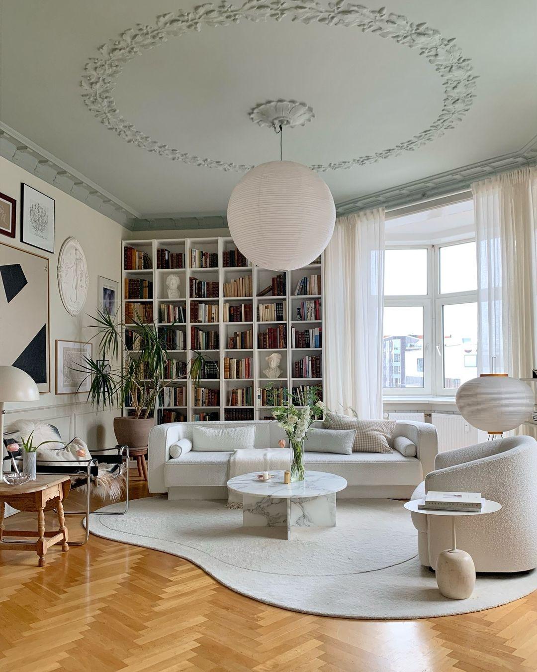 Lampada a sospensione Hikari Studio Lampada giapponese metà secolo