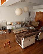 Lampada a sospensione Hikari Studio Lampada giapponese metà secolo