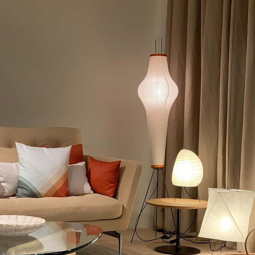Lumiara Rice Paper Floor Lamp Japanese Inspired Ambient Glow