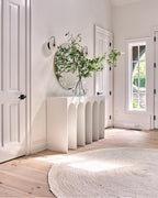 LumaAlba Alabastro Lampada da Parete LED a Disco con Braccio Nero