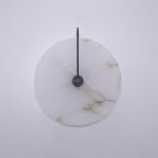 LumaAlba Alabastro Lampada da Parete LED a Disco con Braccio Nero