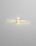 Lumanook Minimalist Led Wall Light With Wood Grain Finish