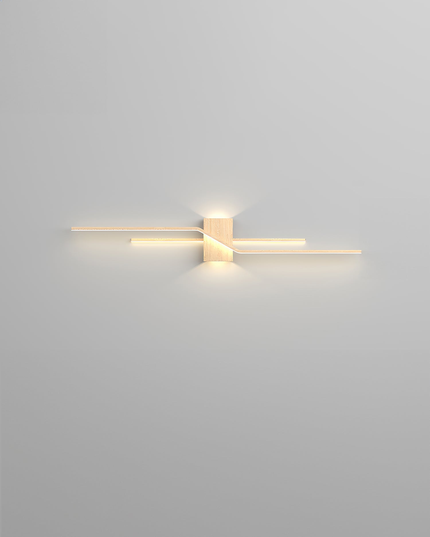 Lumanook Minimalist Led Wall Light With Wood Grain Finish