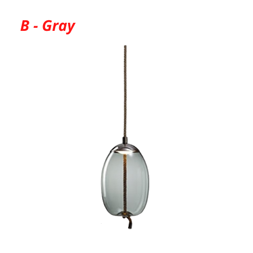 Scandinavian Rope And Glass Pendant Lights