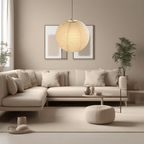 Parisian Paper Balloon Pendant Lights With Warm Glow
