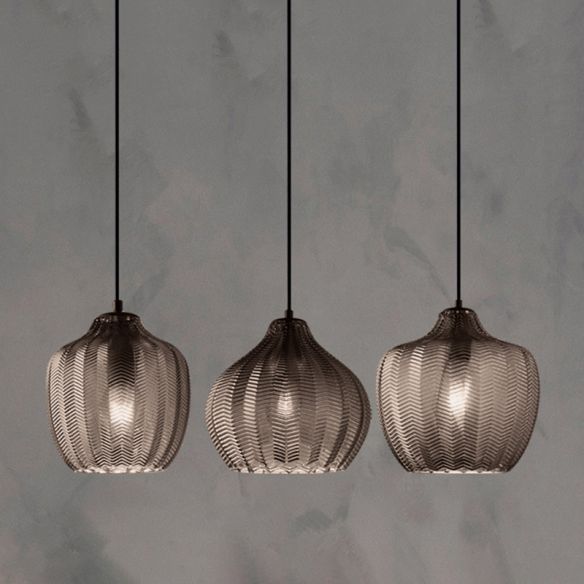 Marlo | Pendant Lights in Textured Glass