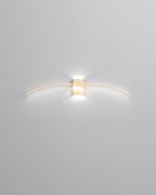 Lumanook Minimalist Led Wall Light With Wood Grain Finish