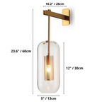 Evara | Modern Glass Wall Sconce