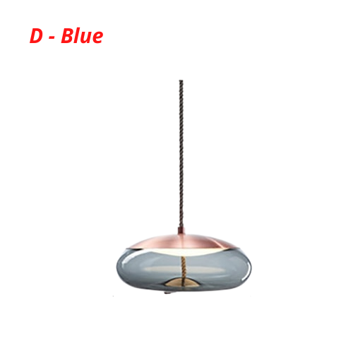 Scandinavian Rope And Glass Pendant Lights