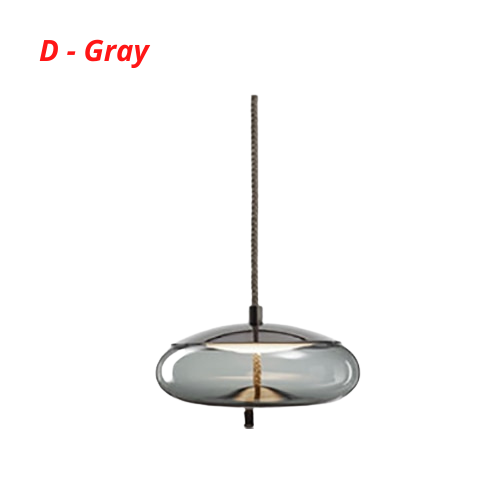 Scandinavian Rope And Glass Pendant Lights