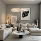 נברשת עלי משי LED של אסטליום עם זוהר נורדי | מנורת צ'יפס תפוח אדמה