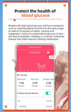 שעון בריאות חכם MiraSense V09 ניטור חד-מגע של רמת סוכר בדם, אק"ג, לחץ דם ו-HRV