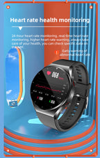 שעון בריאות חכם MiraSense V09 ניטור חד-מגע של רמת סוכר בדם, אק"ג, לחץ דם ו-HRV