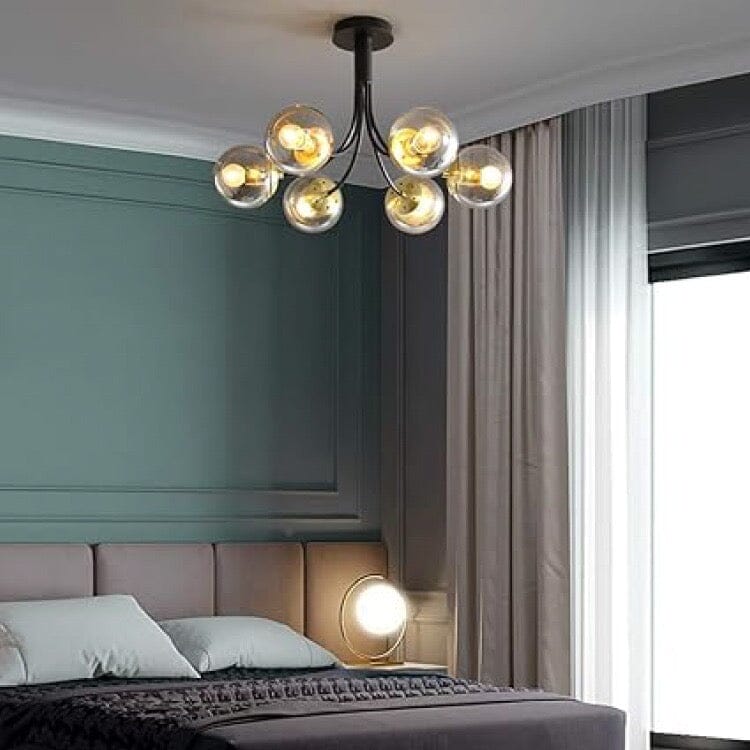 MoleculeGlow ravfarvet glaspendel med blødt skær