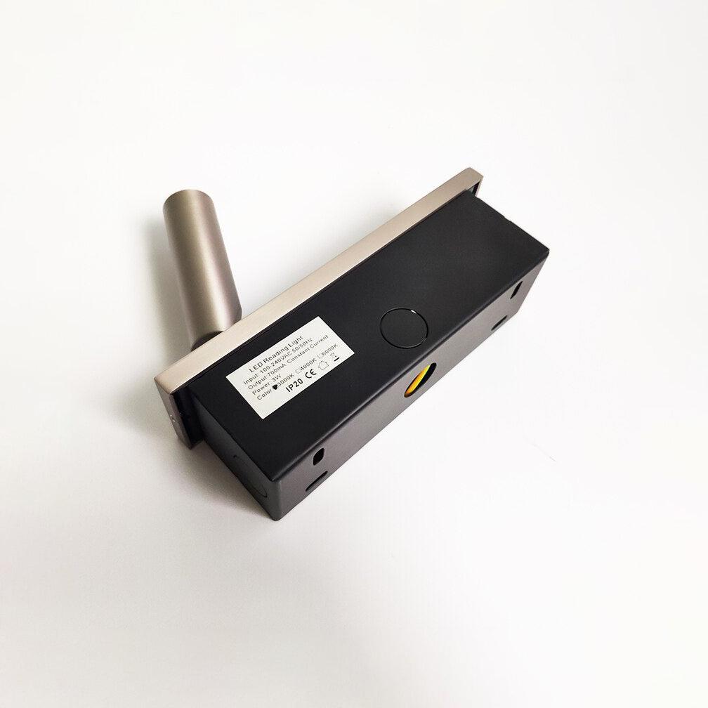 Applique da parete incassata LumaNest con luce da lettura