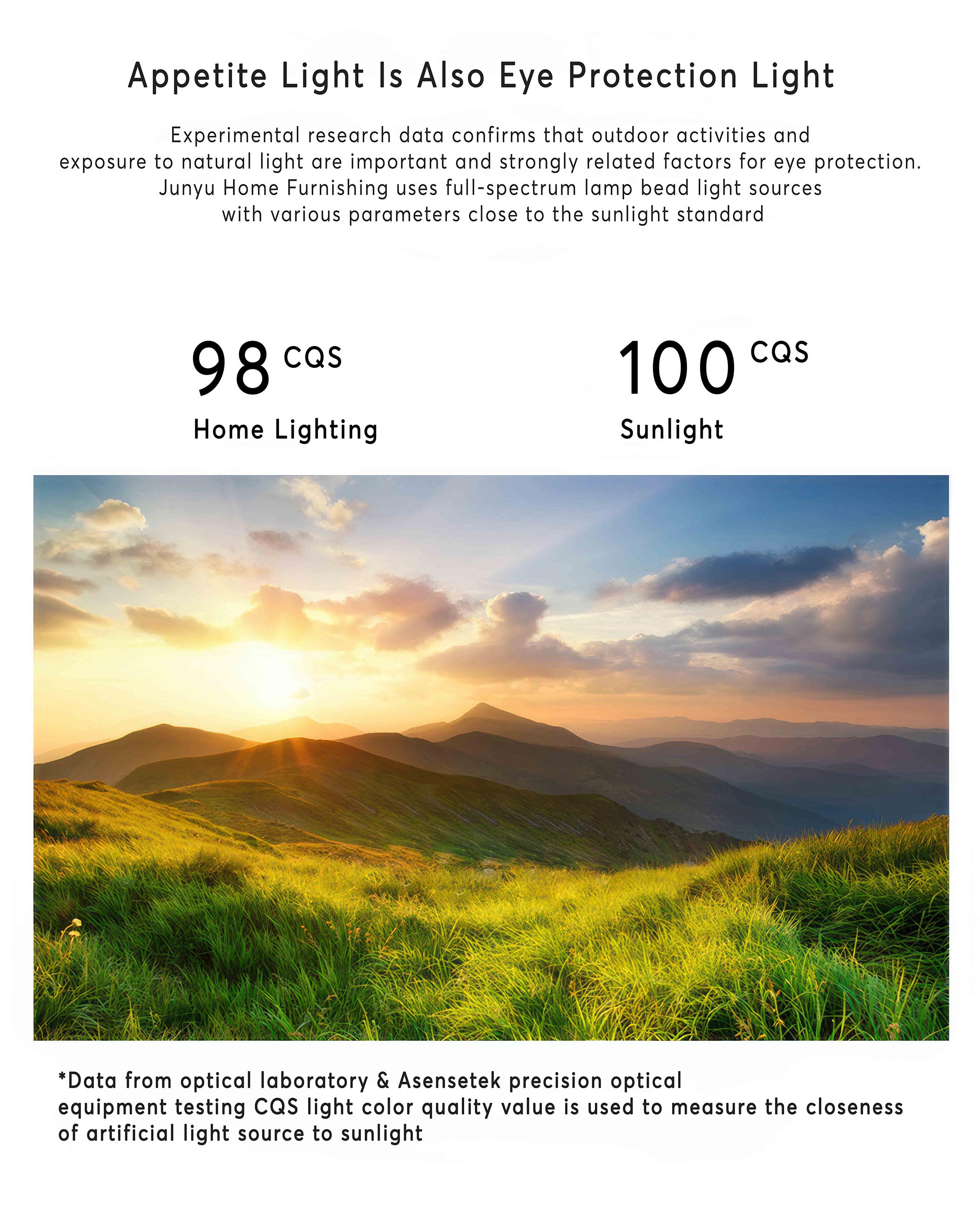 Walnut Modern Ceiling Lamp With Full Spectrum Lighting