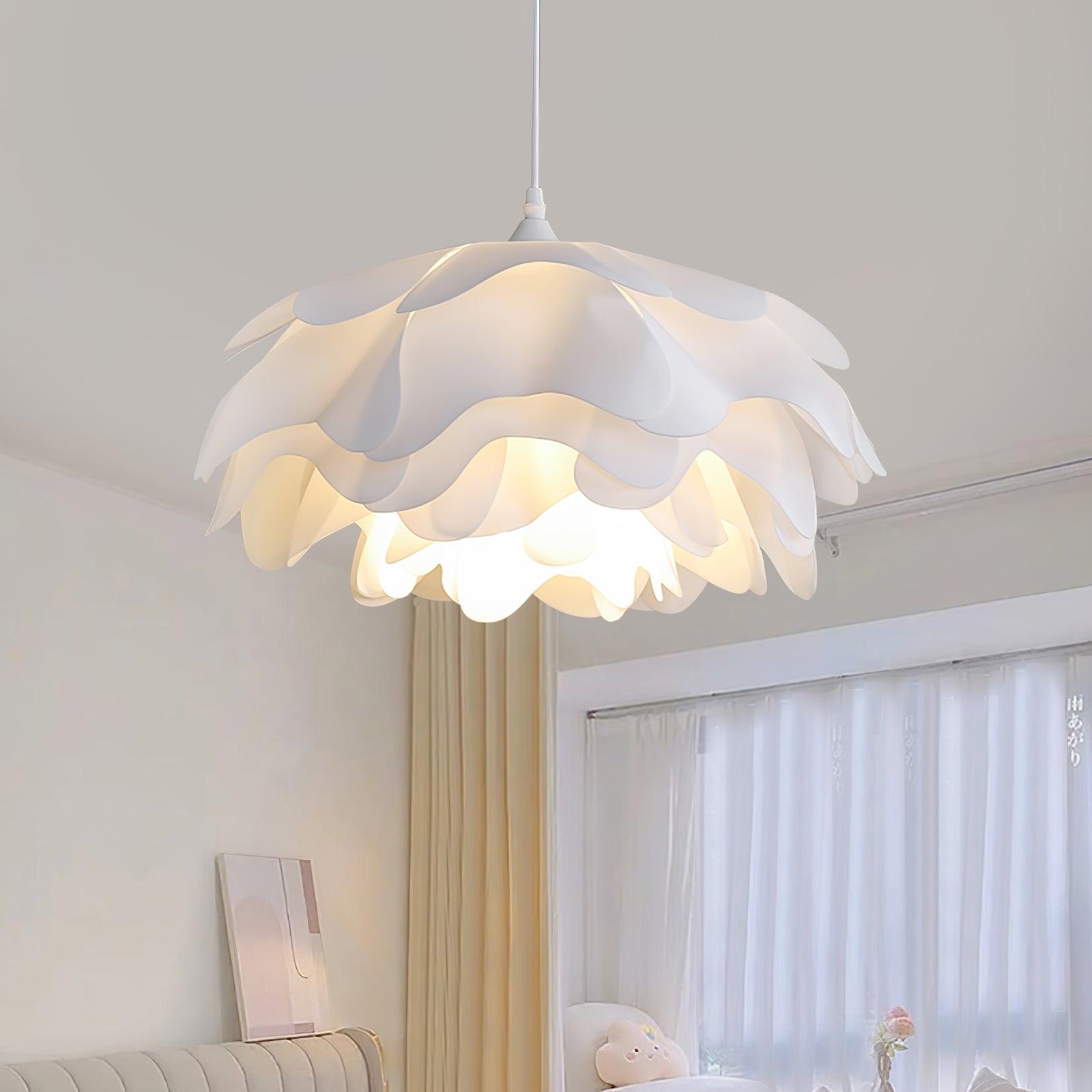 Lumenbloom Petal Pendant Light In White With Soft Diffused Glow