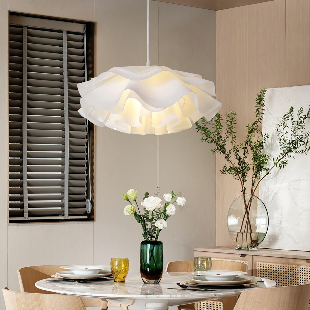 Lumenbloom Petal Pendant Light In White With Soft Diffused Glow
