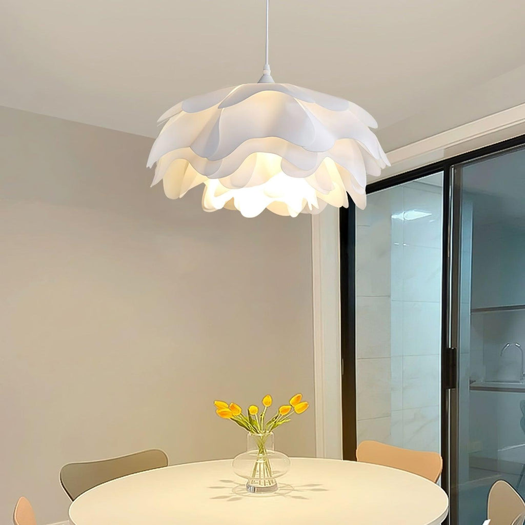 Lumenbloom Petal Pendant Light In White With Soft Diffused Glow