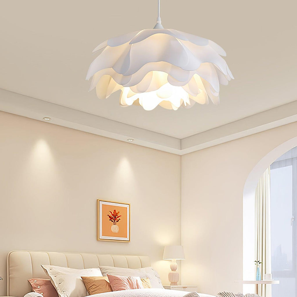 Lumenbloom Petal Pendant Light In White With Soft Diffused Glow