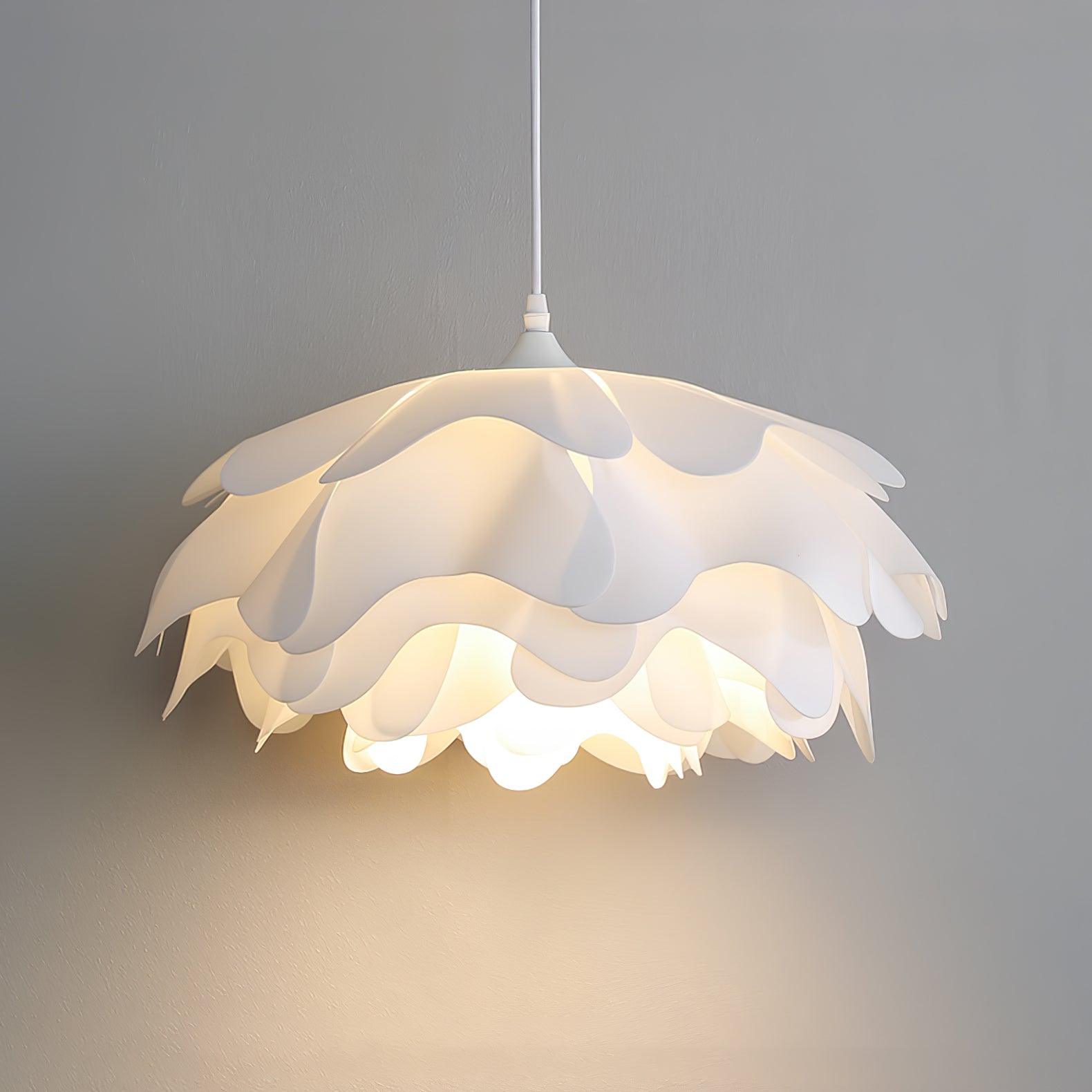 Lumenbloom Petal Pendant Light In White With Soft Diffused Glow