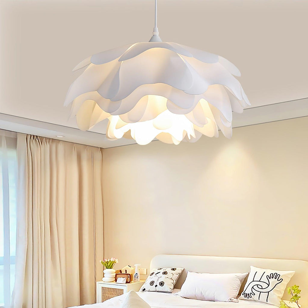 Lumenbloom Petal Pendant Light In White With Soft Diffused Glow