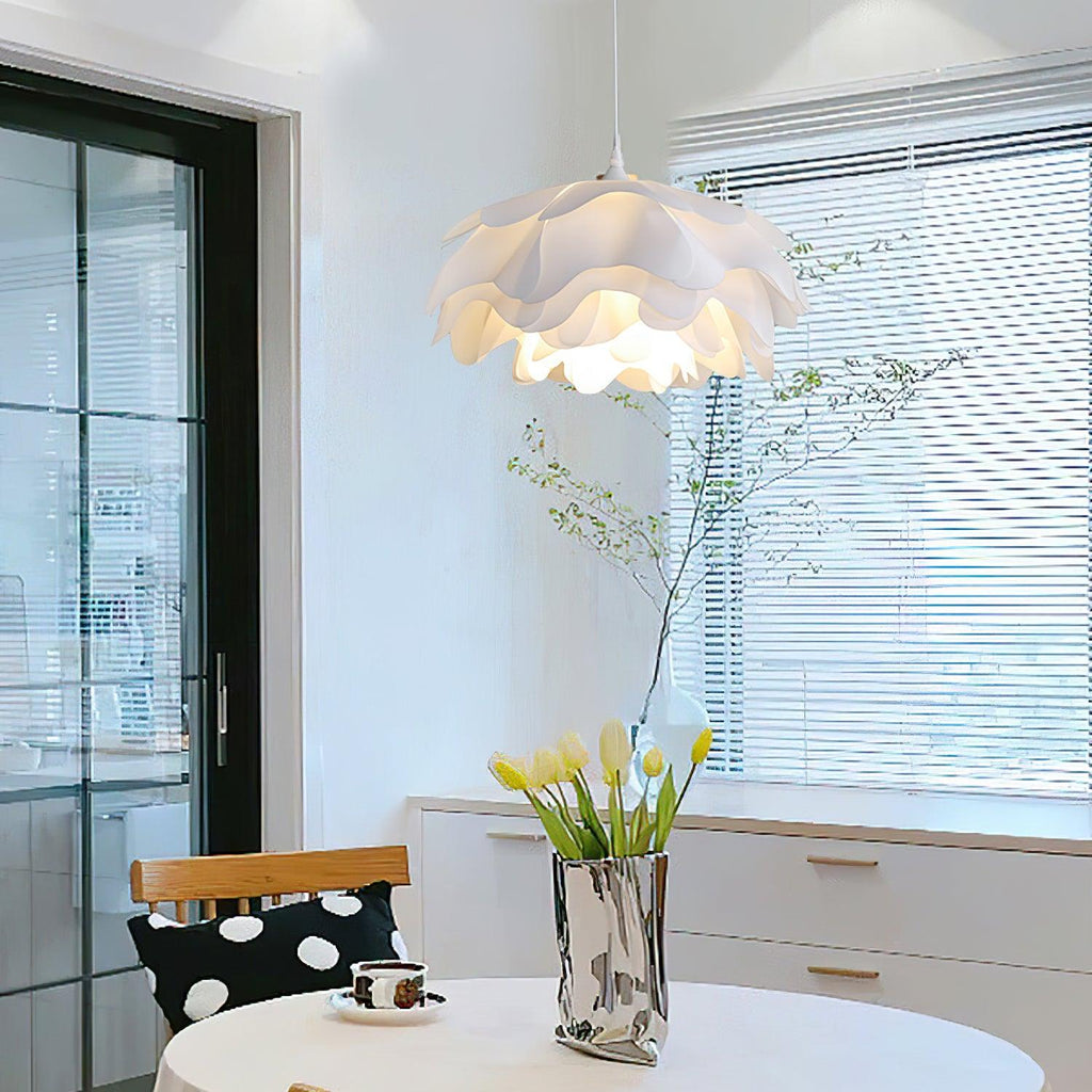 Lumenbloom Petal Pendant Light In White With Soft Diffused Glow