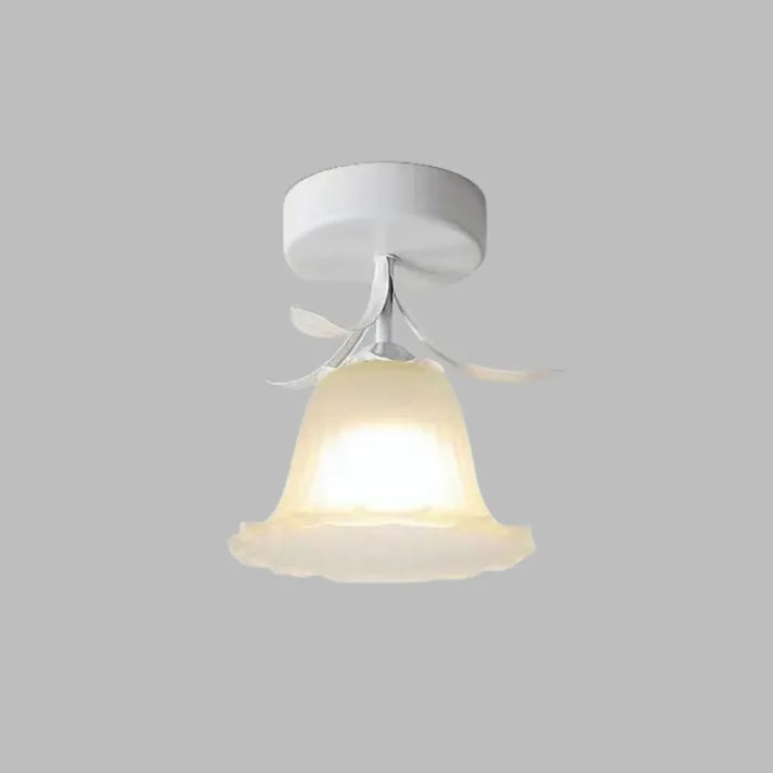 Lampada da soffitto Mini Fiore Tiffany Francese - Design Vintage in Vetro e Ferro