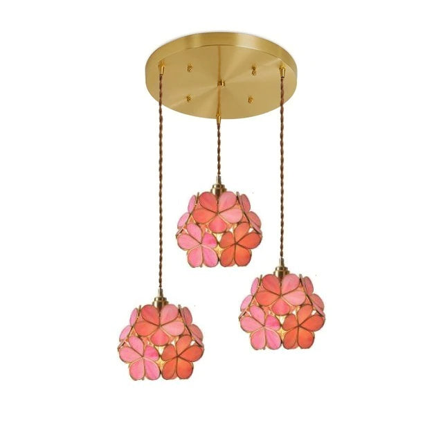 Liora Petal Glass Pendant Light For Vintage Interiors