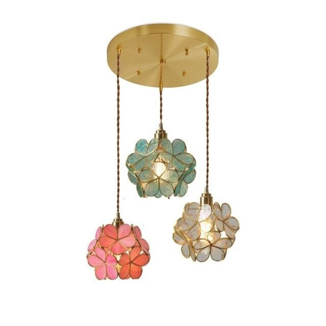 Liora Petal Glass Pendant Light For Vintage Interiors