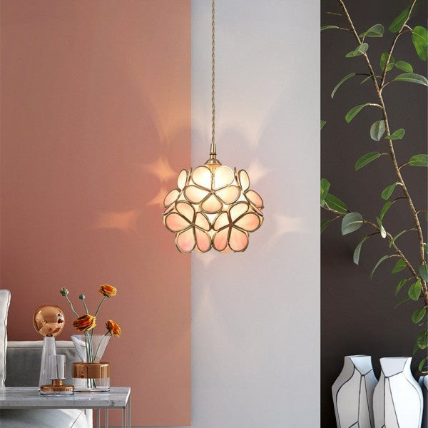 Liora Petal Glass Pendant Light For Vintage Interiors