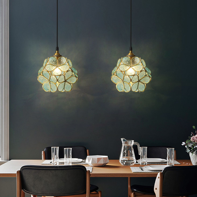 Liora Petal Glass Pendant Light For Vintage Interiors
