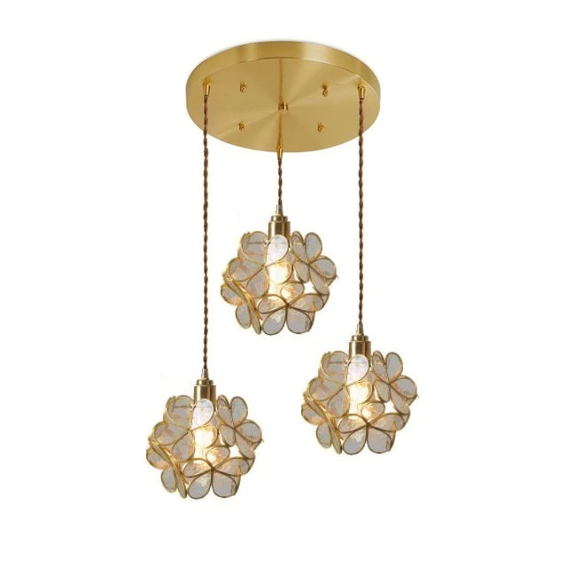 Liora Petal Glass Pendant Light For Vintage Interiors