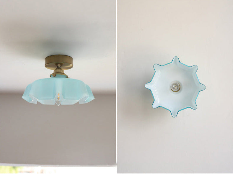 Lunaria | Pendente Fiore di Vetro & Lampade a Soffitto