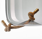 Scandinavian Rope And Glass Pendant Lights