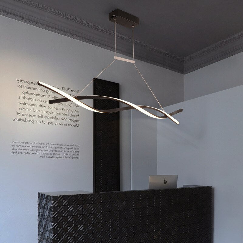 Aeristwist Minimalist Twisted Pendant Light For Modern Homes