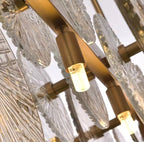 Kerek Luxus Arany Üveg Csillár