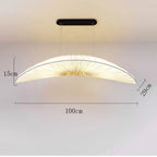 Lampadario a vela in tessuto Marinelle bianco a sospensione LED