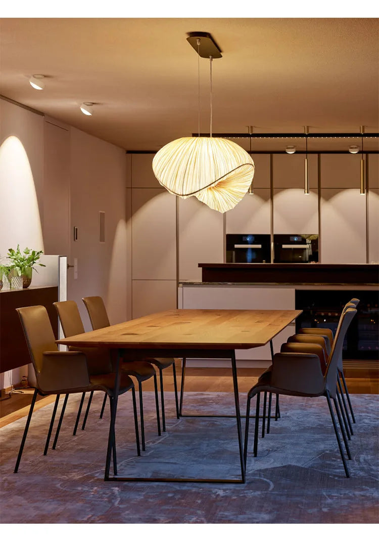 Lampadario a vela in tessuto Marinelle bianco a sospensione LED