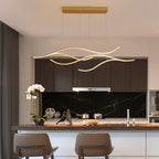 Lampadario moderno geometrico a LED con design astratto
