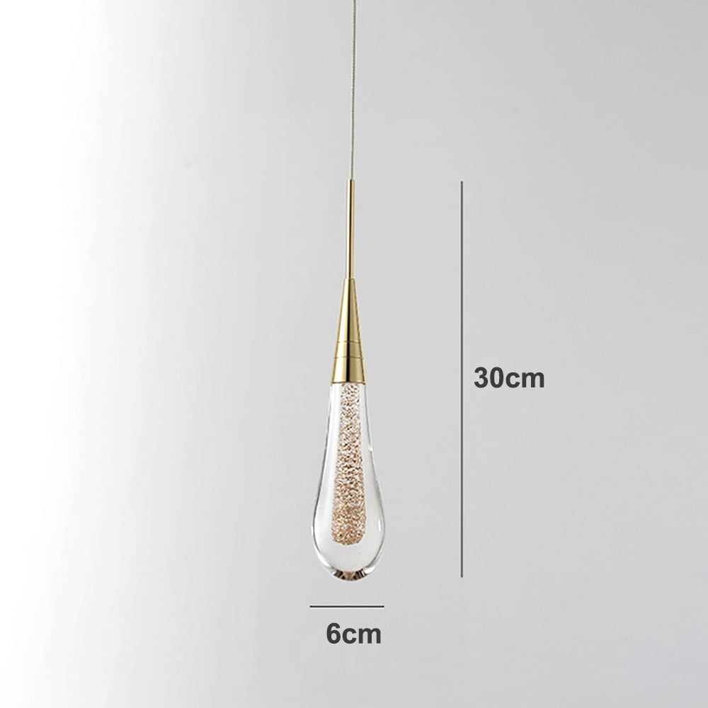 Driplet Glow Pendant Light by Lumeris with LED Drops