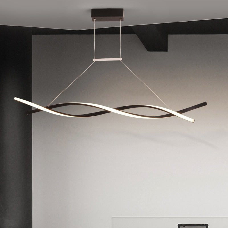 Aeristwist Minimalist Twisted Pendant Light For Modern Homes