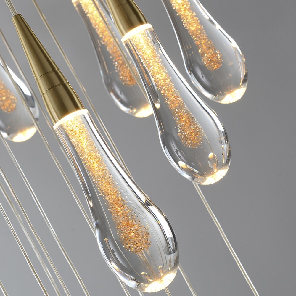 Driplet Glow Pendant Light by Lumeris with LED Drops
