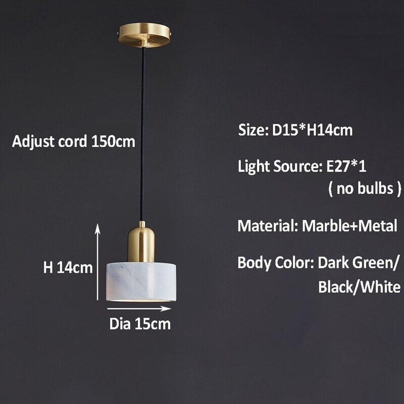 Lampada a sospensione in marmo Aster dalla collezione NovaMarble di Liora