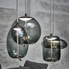 Scandinavian Rope And Glass Pendant Lights